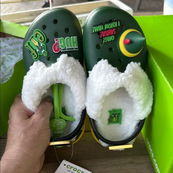 ELF CROCS Yellow Slippers Lightweight and Durable - Picture 3 of 4